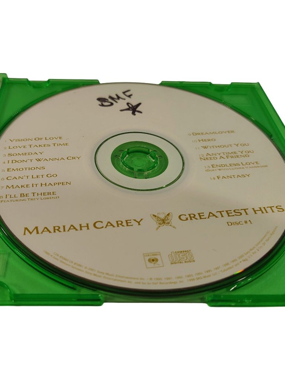 (2001) Mariah Carey - Greatest Hits Music Album CD Disc #1 Only